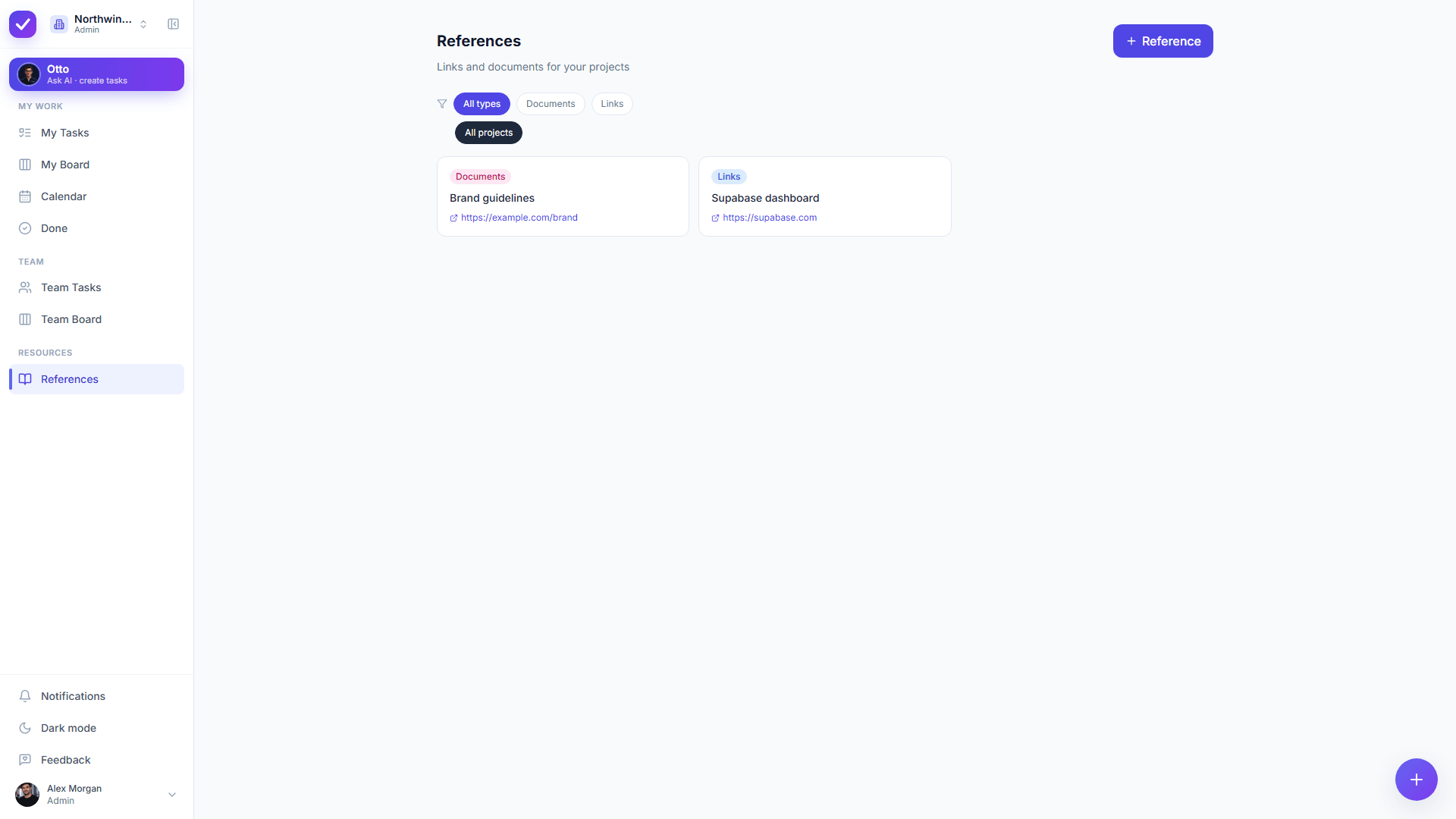 References library with custom types